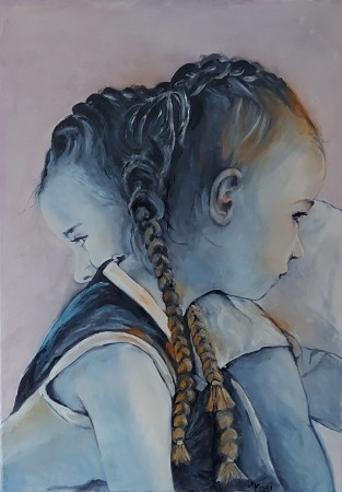 "Doppelt gezopfelt" 40x60